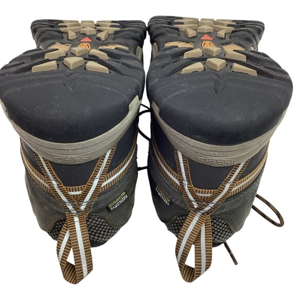 Keen Targhee IIl Mid Mens 11.5 Waterproof Leather Lace Up Hiking Boots Brown - Picture 9 of 15